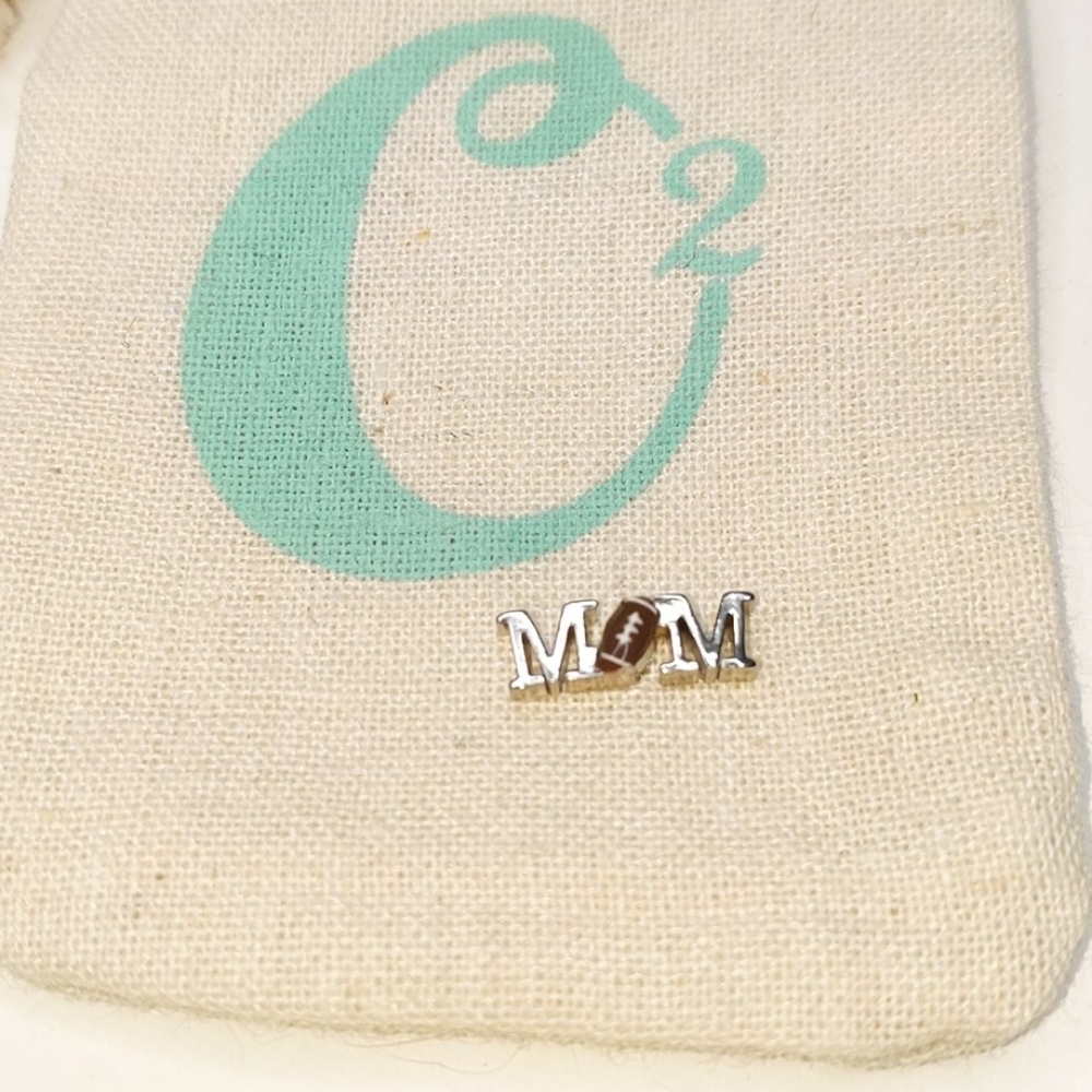 Football Mom floating Origami Owl charm New